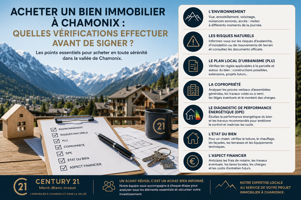 Vérifications avant achat imobilier à Chamonix