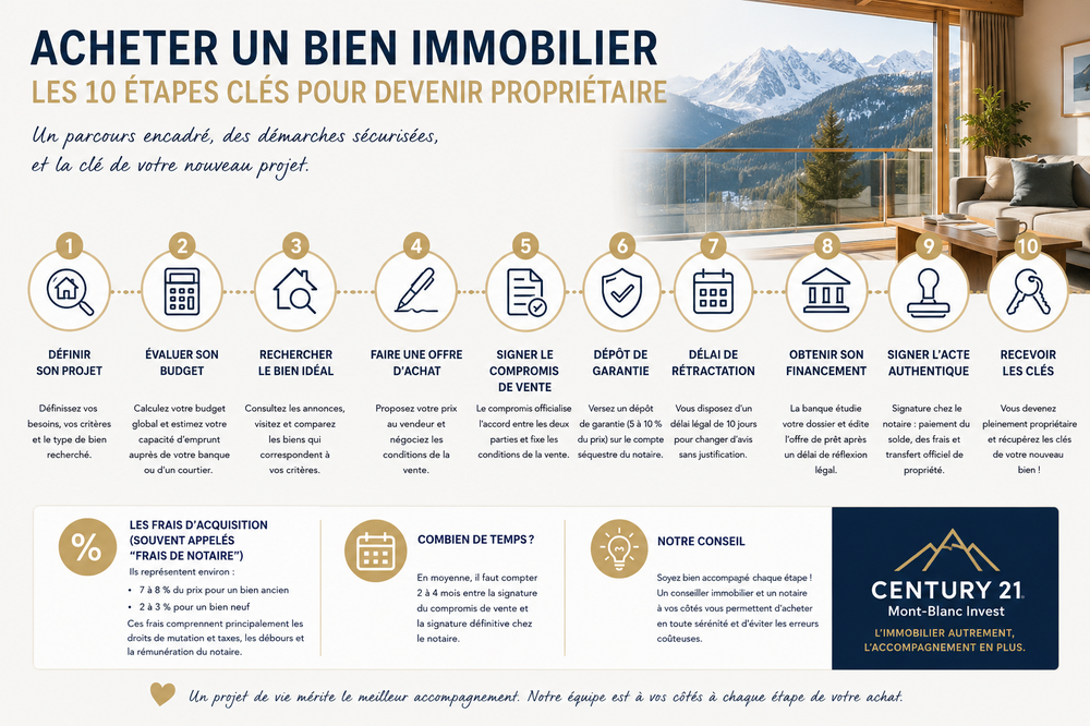 Les étapes pour acheter à Chamonix