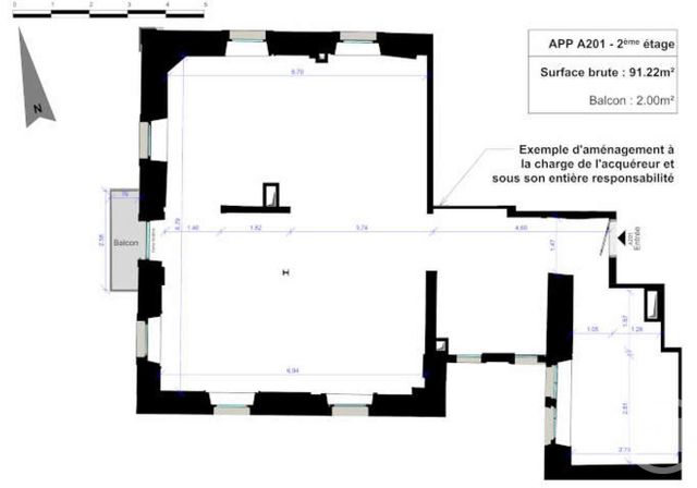 Appartement F4 à vendre - 4 pièces - 91.22 m2 - CHAMONIX MONT BLANC - 74 - RHONE-ALPES - Century 21 Mont-Blanc Invest