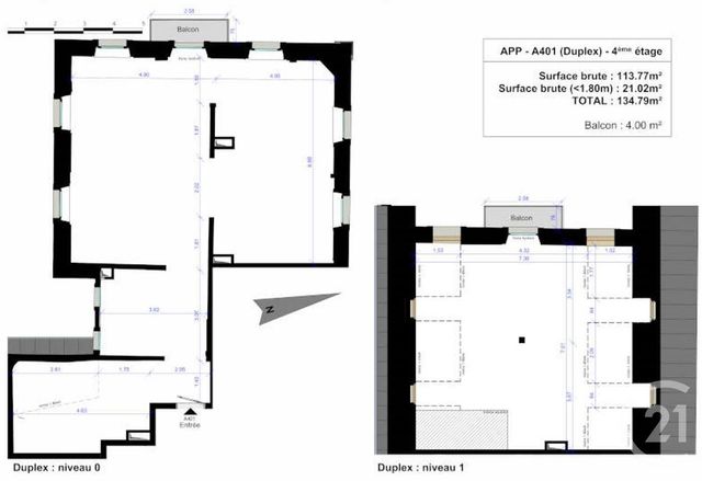 Appartement F5 à vendre - 5 pièces - 124.28 m2 - CHAMONIX MONT BLANC - 74 - RHONE-ALPES - Century 21 Mont-Blanc Invest