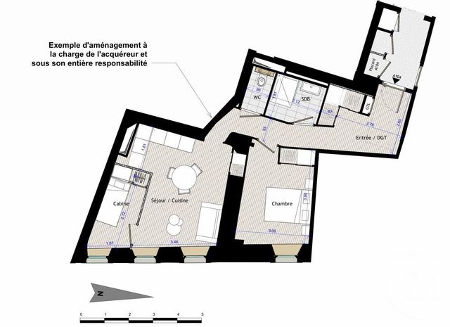 Appartement T3 à vendre - 3 pièces - 58.0 m2 - CHAMONIX MONT BLANC - 74 - RHONE-ALPES - Century 21 Mont-Blanc Invest