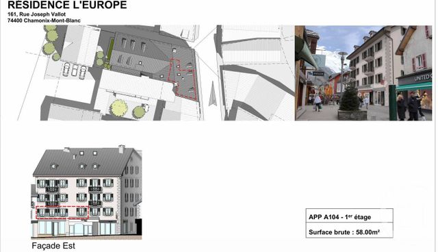 Appartement T3 à vendre - 3 pièces - 58.0 m2 - CHAMONIX MONT BLANC - 74 - RHONE-ALPES - Century 21 Mont-Blanc Invest