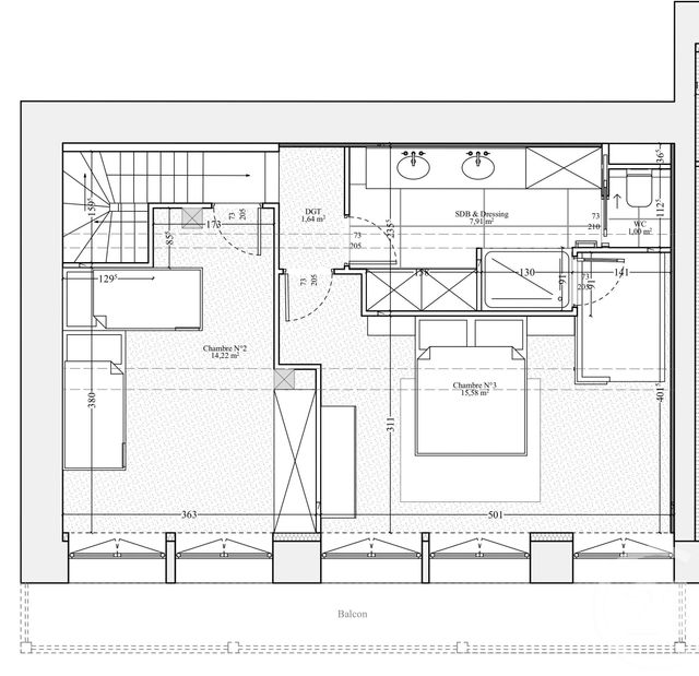 Appartement F4 à vendre - 4 pièces - 117.0 m2 - CHAMONIX MONT BLANC - 74 - RHONE-ALPES - Century 21 Mont-Blanc Invest