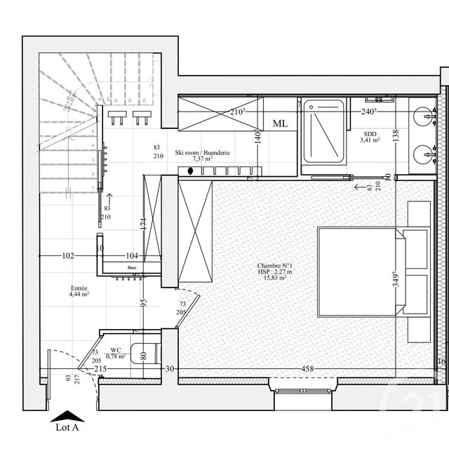 Appartement F4 à vendre - 4 pièces - 117.0 m2 - CHAMONIX MONT BLANC - 74 - RHONE-ALPES - Century 21 Mont-Blanc Invest