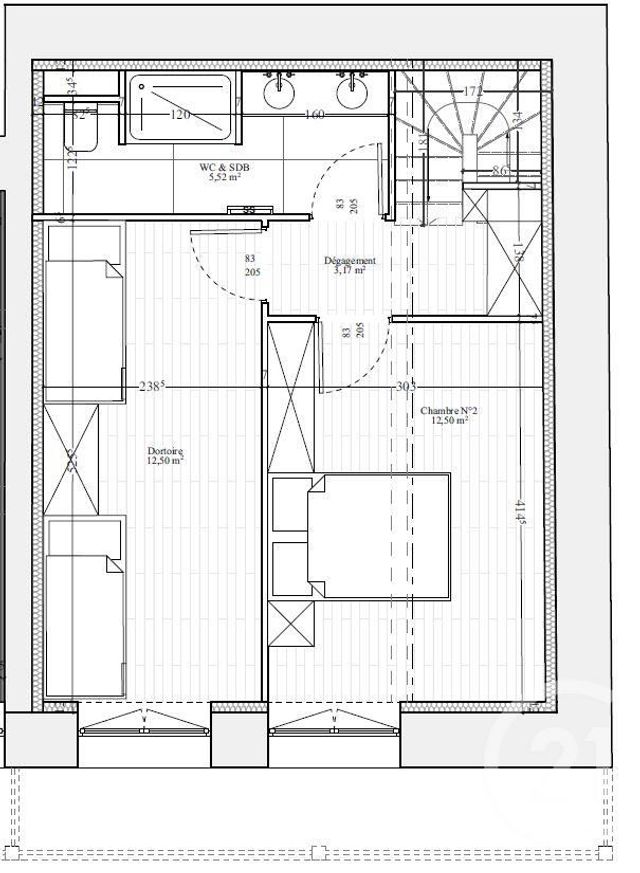 Appartement F4 à vendre - 4 pièces - 111.16 m2 - CHAMONIX MONT BLANC - 74 - RHONE-ALPES - Century 21 Mont-Blanc Invest