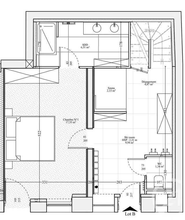 Appartement F4 à vendre - 4 pièces - 111.0 m2 - CHAMONIX MONT BLANC - 74 - RHONE-ALPES - Century 21 Mont-Blanc Invest
