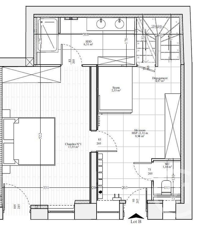 Appartement F4 à vendre - 4 pièces - 111.16 m2 - CHAMONIX MONT BLANC - 74 - RHONE-ALPES - Century 21 Mont-Blanc Invest