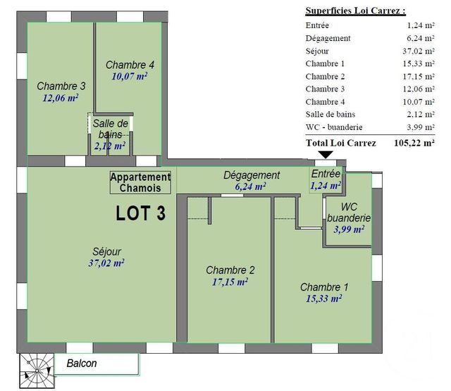 Appartement T5 à vendre LES HOUCHES