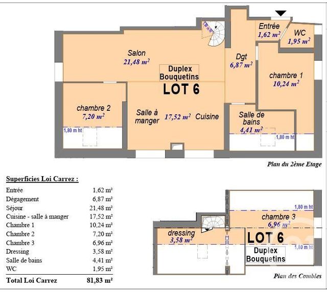 Appartement Duplex à vendre - 4 pièces - 91.95 m2 - LES HOUCHES - 74 - RHONE-ALPES - Century 21 Mont-Blanc Invest
